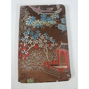 Vintage Asian Purse Size Address Book MCM Floral Design Shanghai China Anco